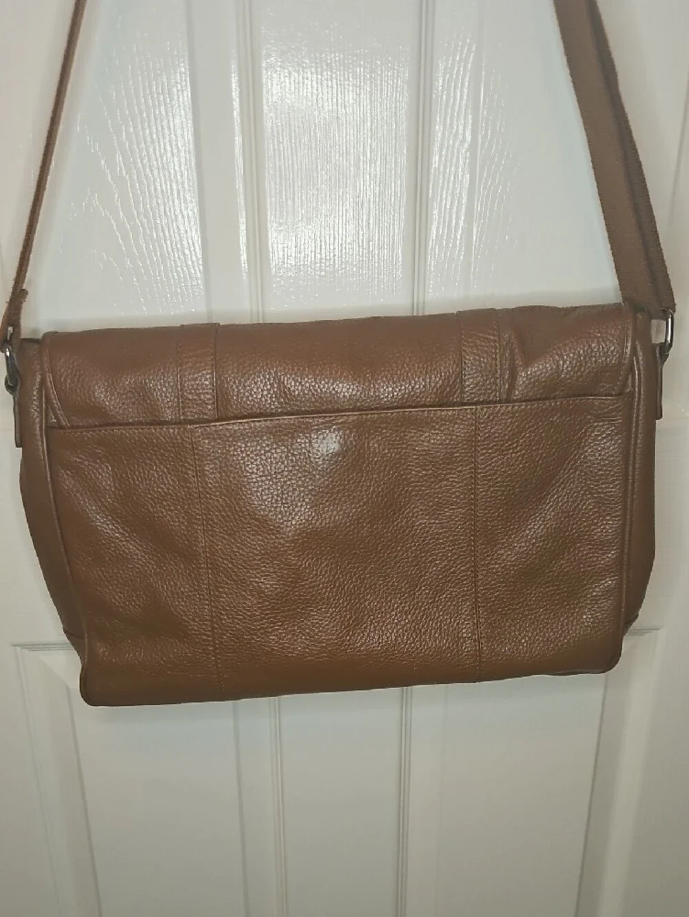 Cole Haan Brown Leather Messenger Bag - Men's Classic Crossbody